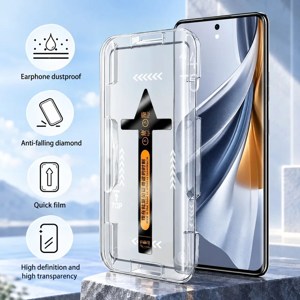 2 films de protection en verre trempé pour Oppo Find X9, X9+, X9s, pour Oppo Find X9 Pro, X9 Ultra, X9s Pro, anti-rayures, anti-éclats, haute définition.