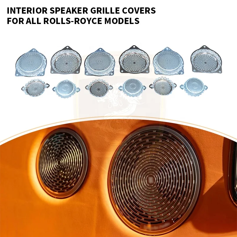 

Luxury Car Interior Accessories Speaker Grille Covers For Rolls Royce Phantom Ghost Wraith Cullinan Dawn Decorative Trim