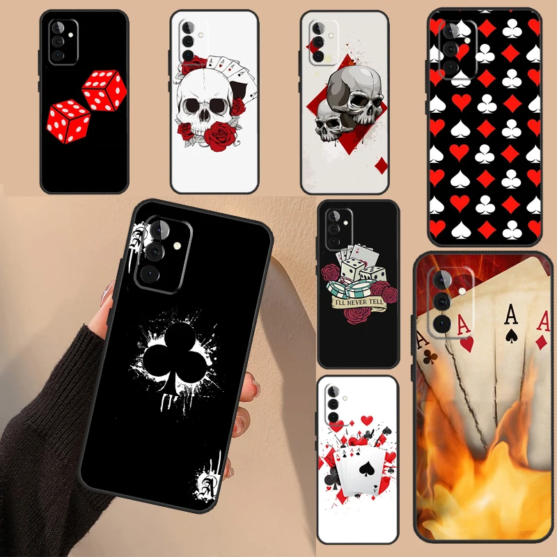 Poker Surreal Aesthetic Art Case For Samsung Galaxy A53 A33 A13 A52 A32 A22 A12 A50 A70 A51 A71 A14 A24 A34 A54 Cover