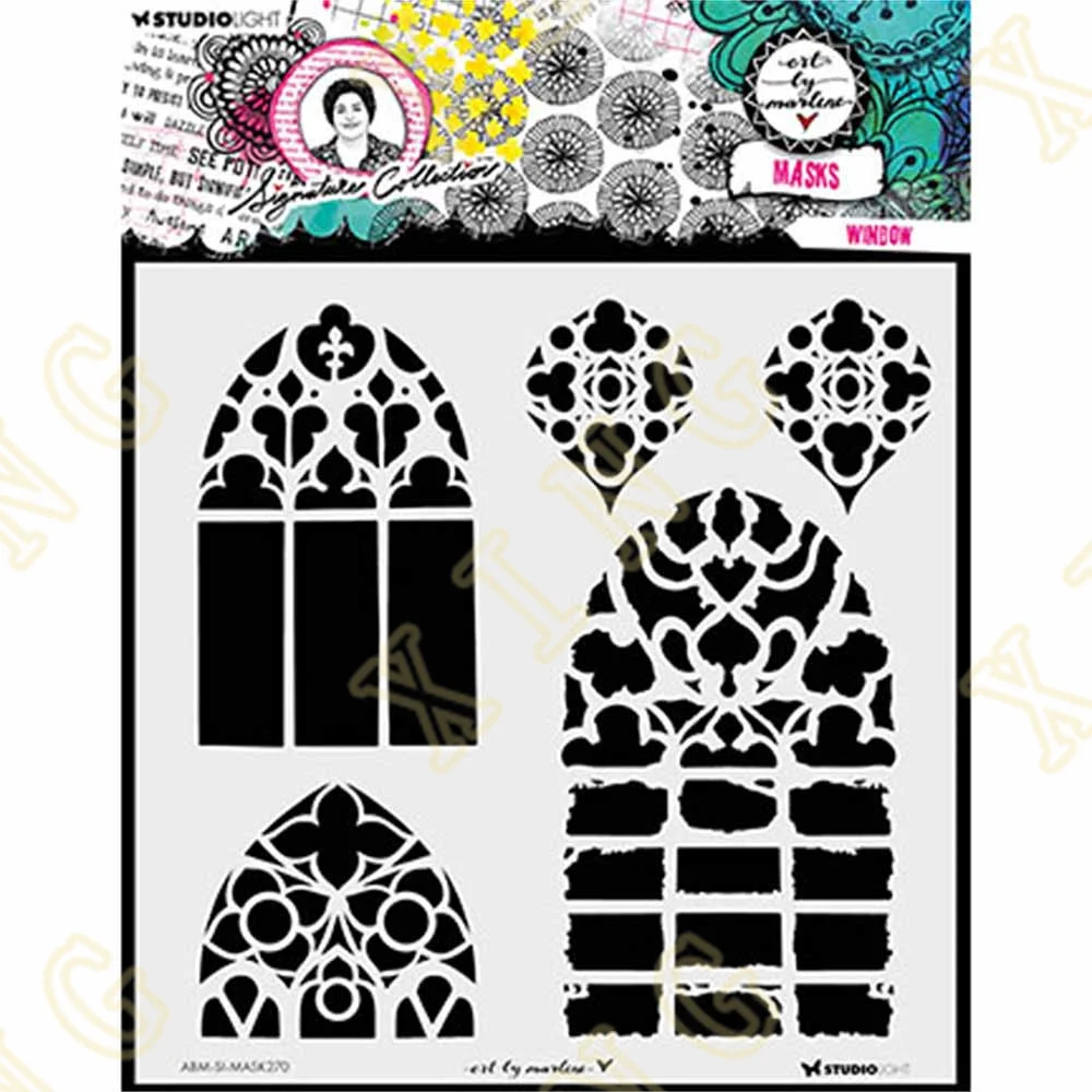 

New Window Signature DIY Layering Stencils Wall Painting Scrapbook Coloring Embossing Album Decorative Paper Card Template