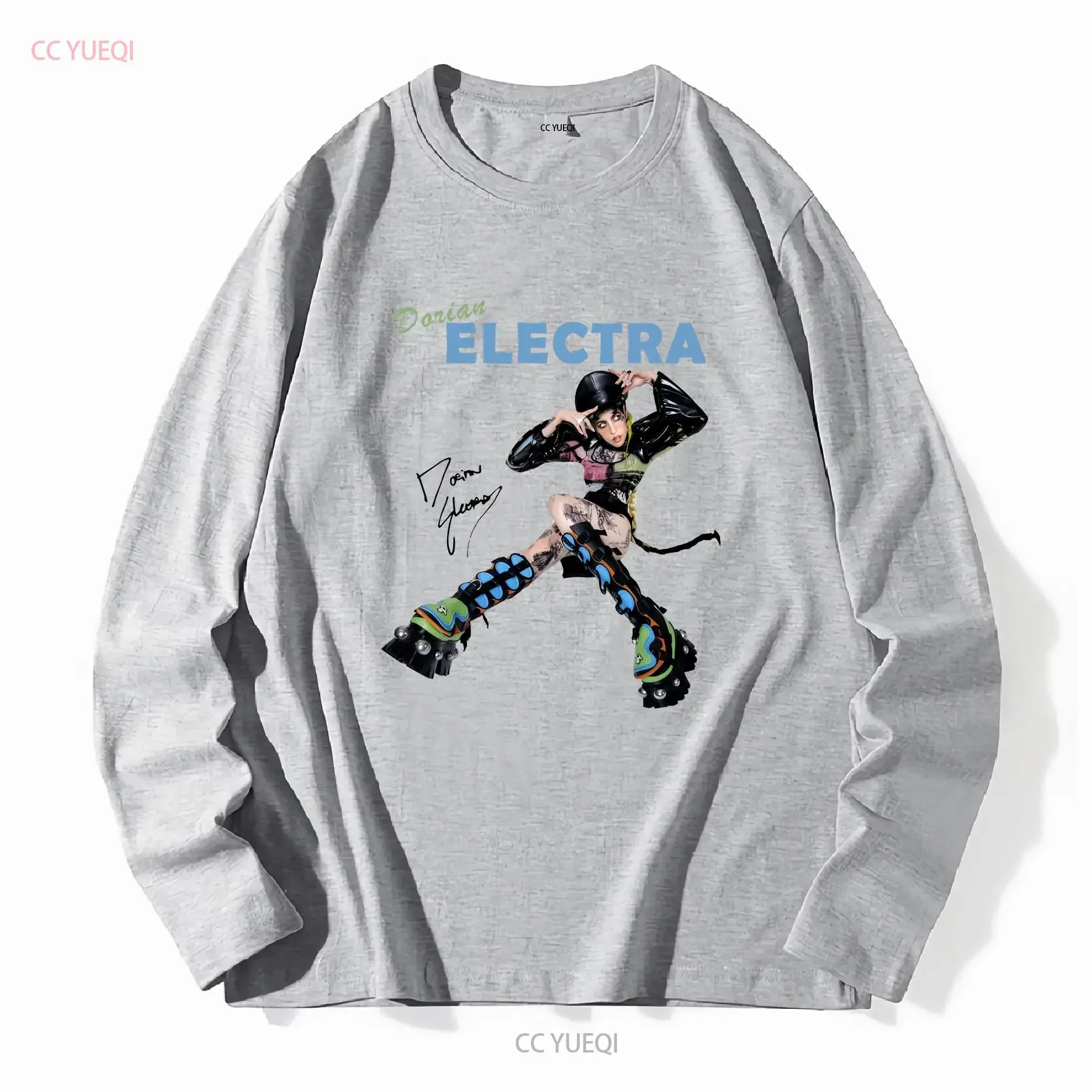 تي شيرت دوريان إلكترا سيجنتشر للحجم الكامل S 2345XL BO337 ملابس عتيقة مصممة ومريحة مغسولة للارتداء اليومي #4