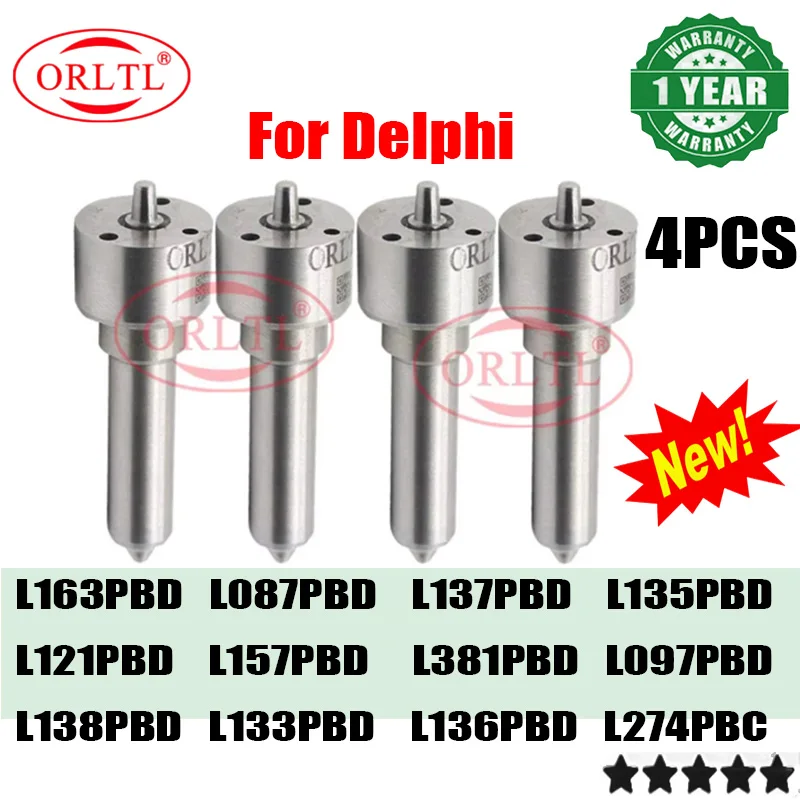 4PCS Diesel Fuel Injector Nozzle L138PBD L133PBD L023PBC L195PBC L229PBC L193PBC L079PBD L325PBC L234PBC L226PBC L209PBC L048PBC