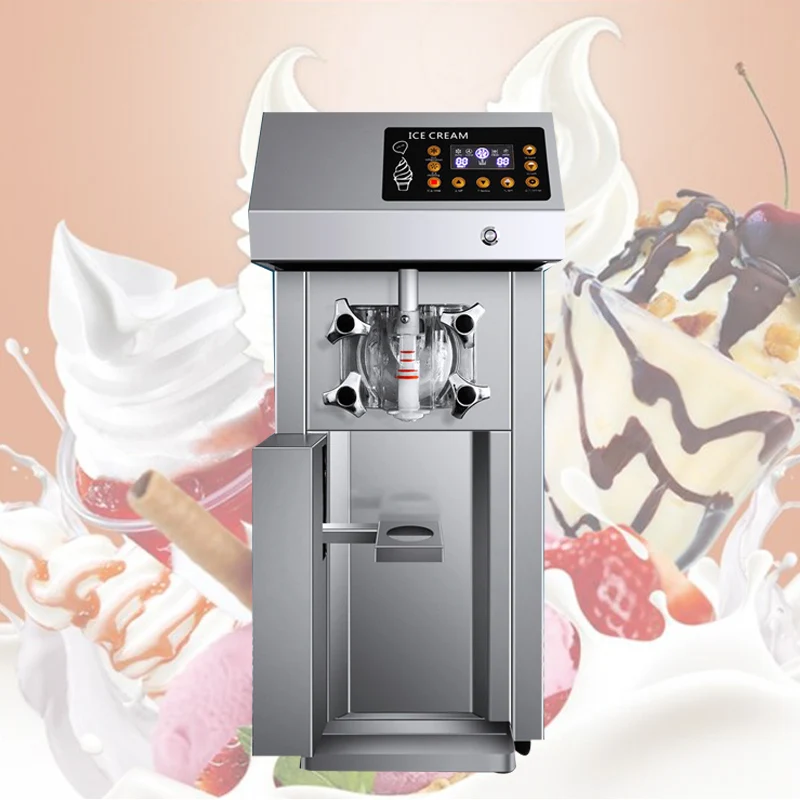 Household Automatic Ice Cream Machine Childrens Fruit Milkshake Machine Ice Cream Frozen Dessert Machine Electric Ice Maker Tool