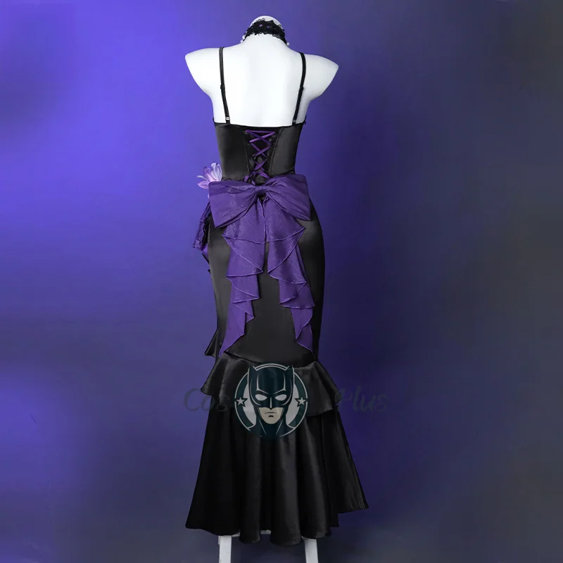 El juego de Cosplay Herta Honkai: disfraz de Star Rail, vestido elegante morado a la moda para mujer, ropa de juego de rol para fiesta de Carnaval y Halloween