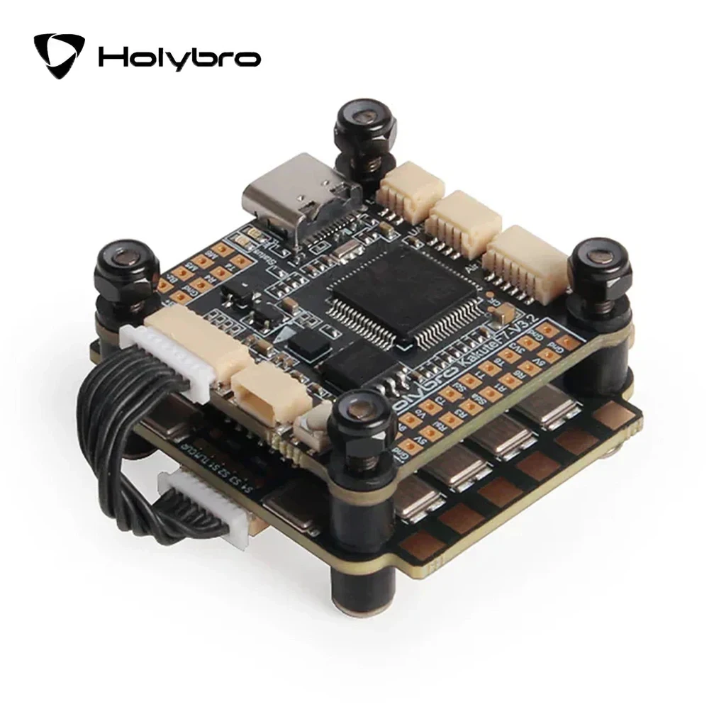 

Контроллер полета Holybro Kakute F722 Tekko32 F4 4in1 50A / 65A Metal ESC (AM32) 30x30mm 4-6S для деталей RC FPV Drone