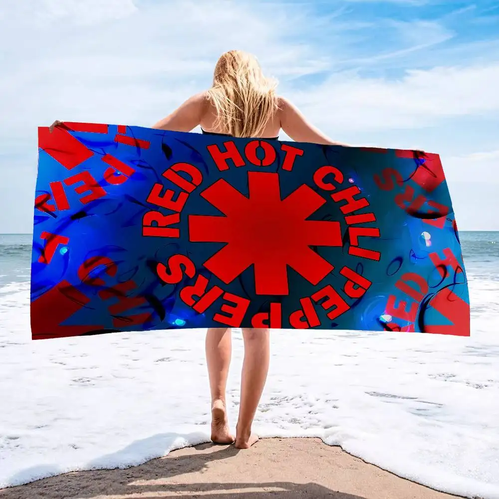 Popular Rock Band Red Hot Chili Peppers Microfiber Blanket Quick Drying Beach Towels Oversized Absorbent Pool Towel Blanket