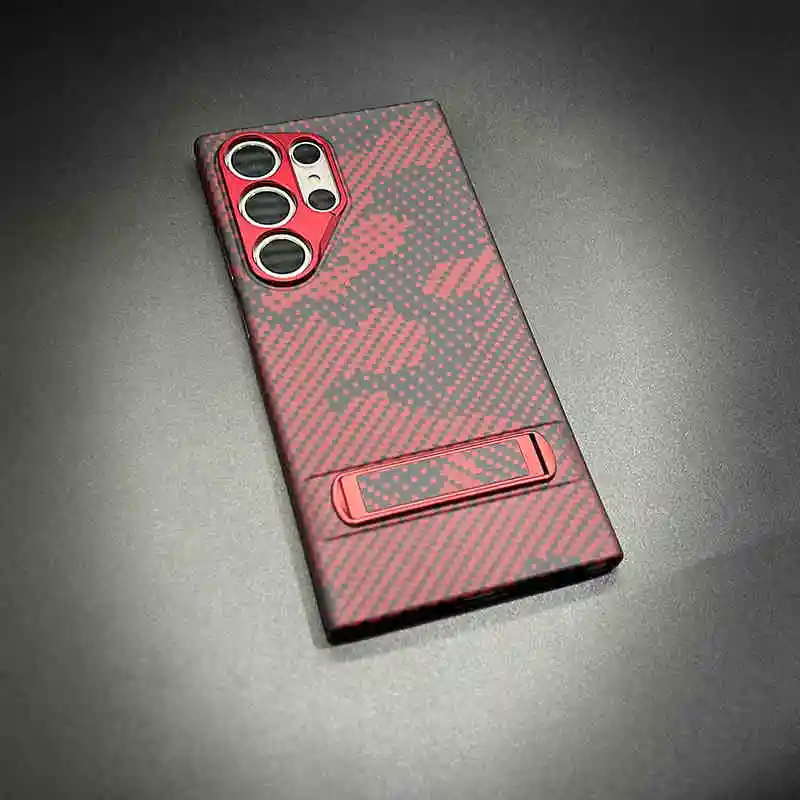 

Подходит для чехла для телефона Samsung Galaxy S24Ultra, новый чехол S23Ultra Kevlar Aramid из углеродного волокна с магнитной присоской «все включено» Protecti