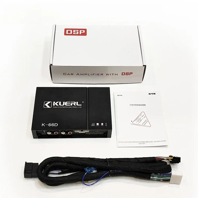 

Модификация автомобильной аудиосистемы High-power K-66D Улучшение качества звука Ручной регулируемый автомобильный усилитель мощности DSP