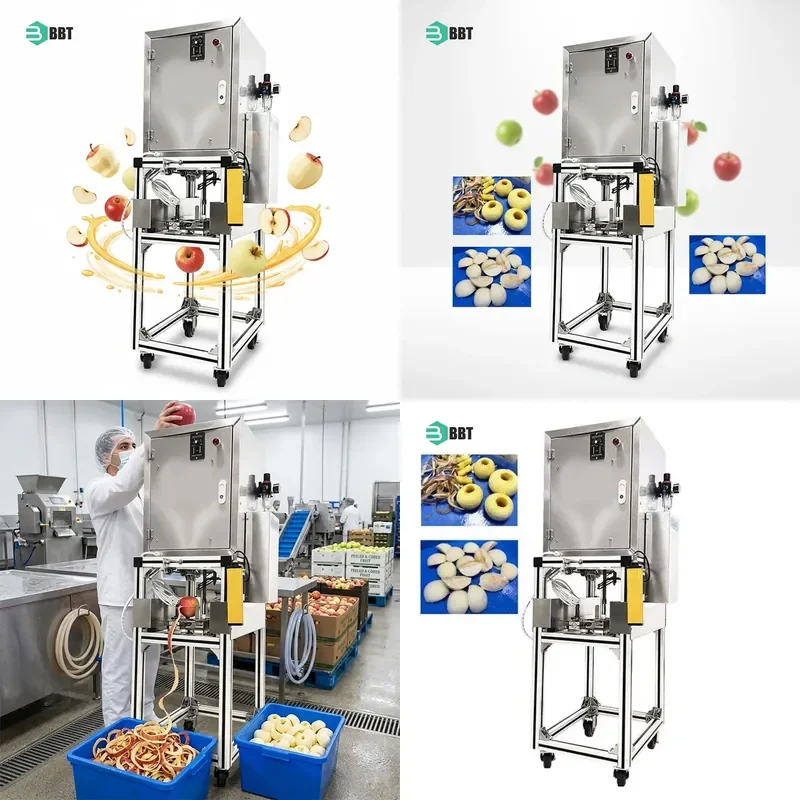 for Electric Apple Peeler Corer Slicer Commercial Stainless Steel Industrial Fruit Peeling and Core Removal Machine