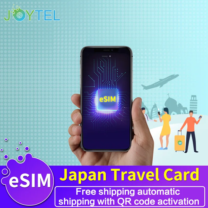 [ESIM] 일본 SIM 카드, 4G 고속 인터넷 가상 전화 SIM 옵션, 2G 무제한 데이터 
