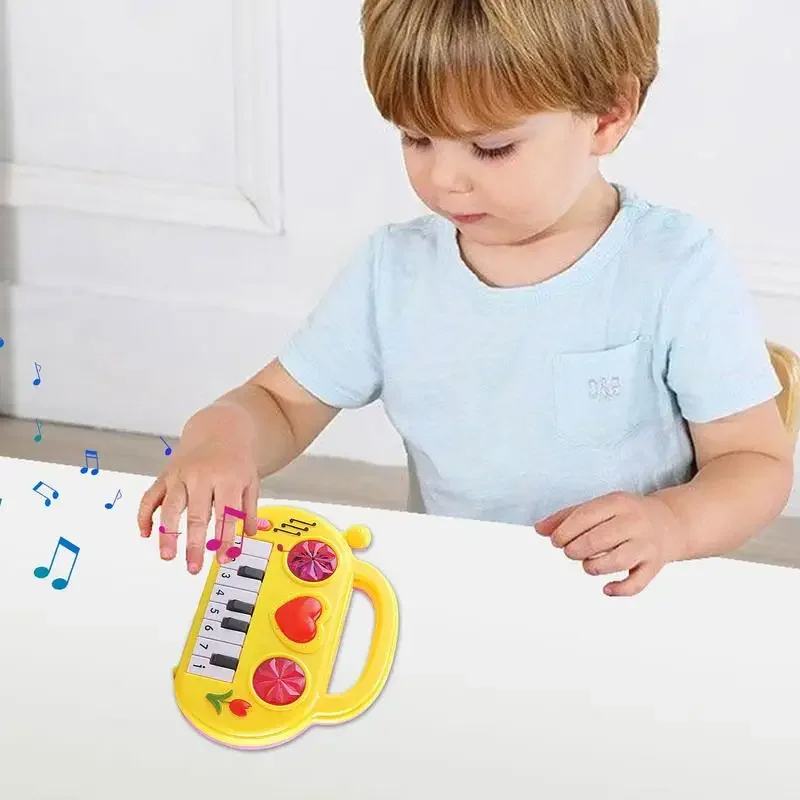 Electronic Piano Toy Toddler Toys Musical Keyboard Heart-Shaped Music Instruments Educational Momtessori Games Children Gift