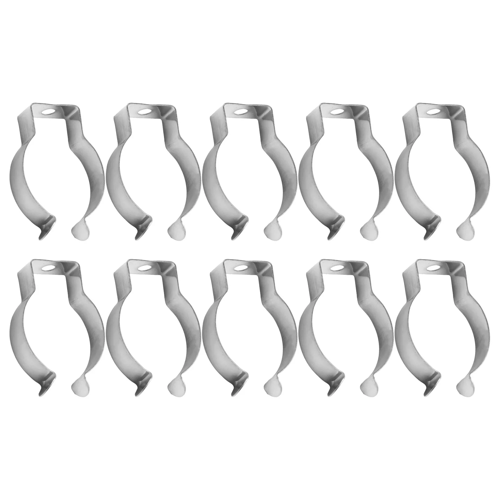 10pcs Spring Terry Clips 6/10/12/16/19/25/28mm Narrow Base Tool Spring Clips Heavy Duty Tool Storage Hangers Pipes Clamp