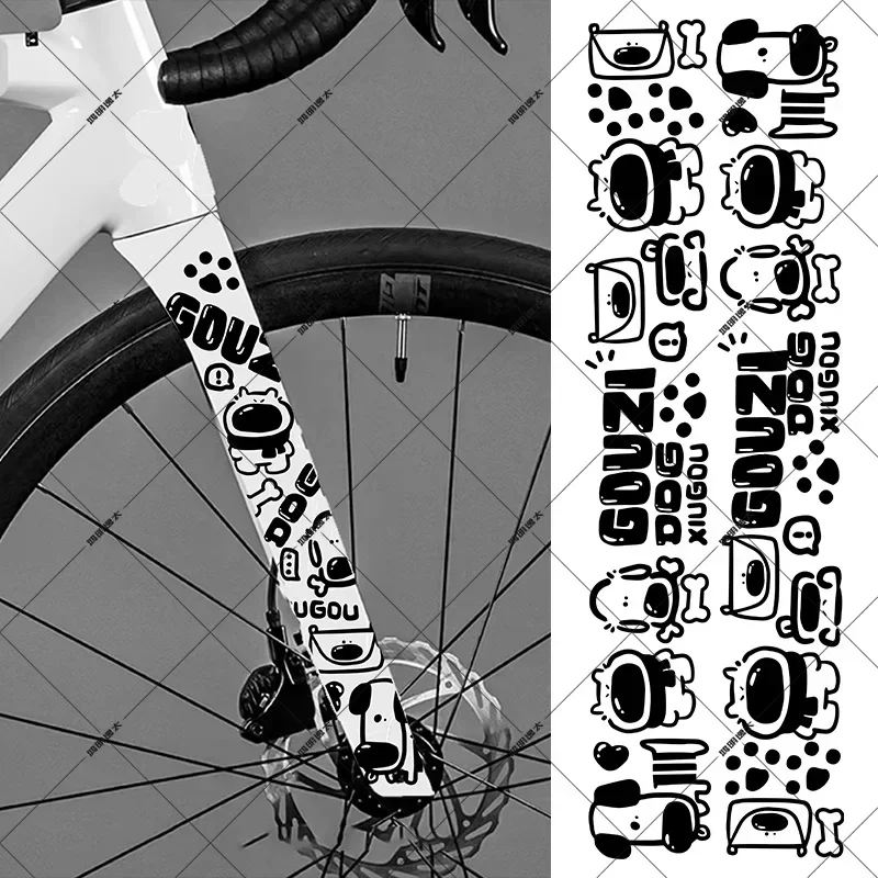 1pc New Bicycle Stickers for Bicycle Frame Top Tube Graffiti DIY Reflective Waterproof Cycling Stickers Road Bikes Frame Sticker