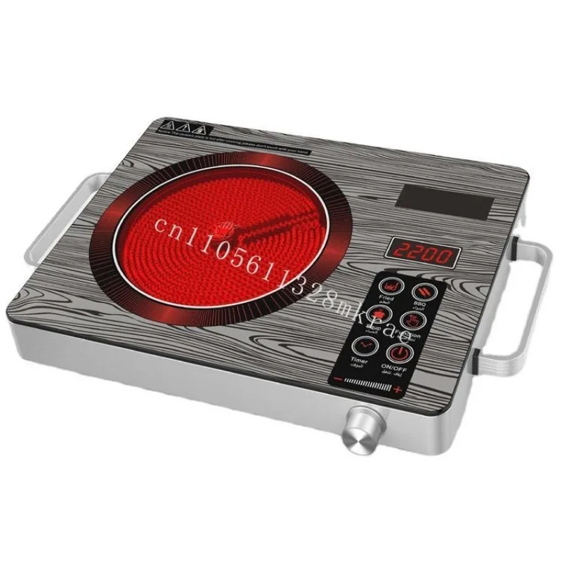 

New burner with black crystal plate electric grill, stainless steel body with handle touch and knob control for infrared stove