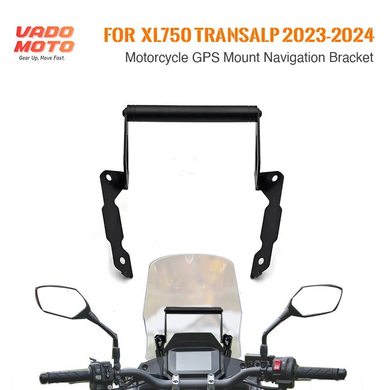 

for Honda XL750 Transalp 750 2023-2024 Motorcycle Navigation Bracket GPS Mount Phone Holder Plate Holding Bar Kit