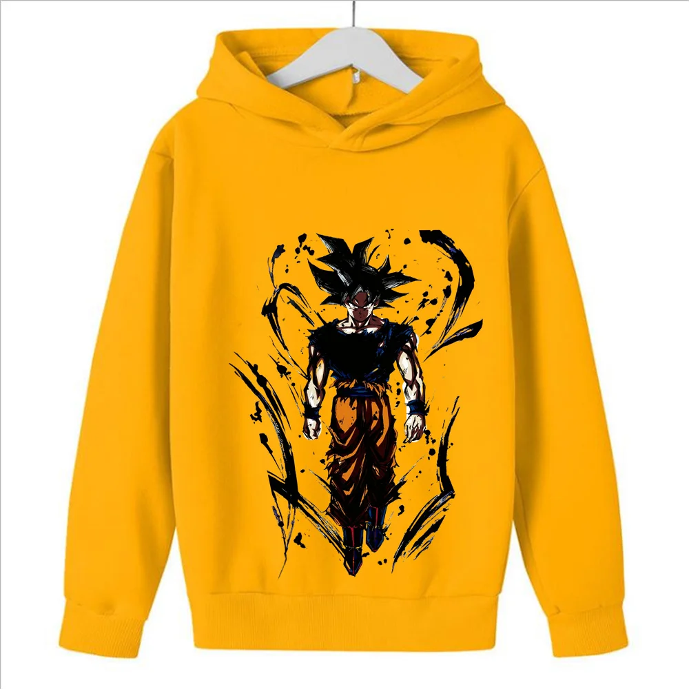 Dragon Ball street trend anime simple fashion style printed sweatshirt adult men and women sportswear with hood High Quality