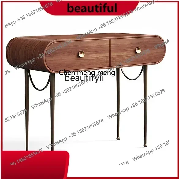 

Affordable Luxury Style Dresser French Retro Modern Minimalist High Sense Walnut DresserHY H