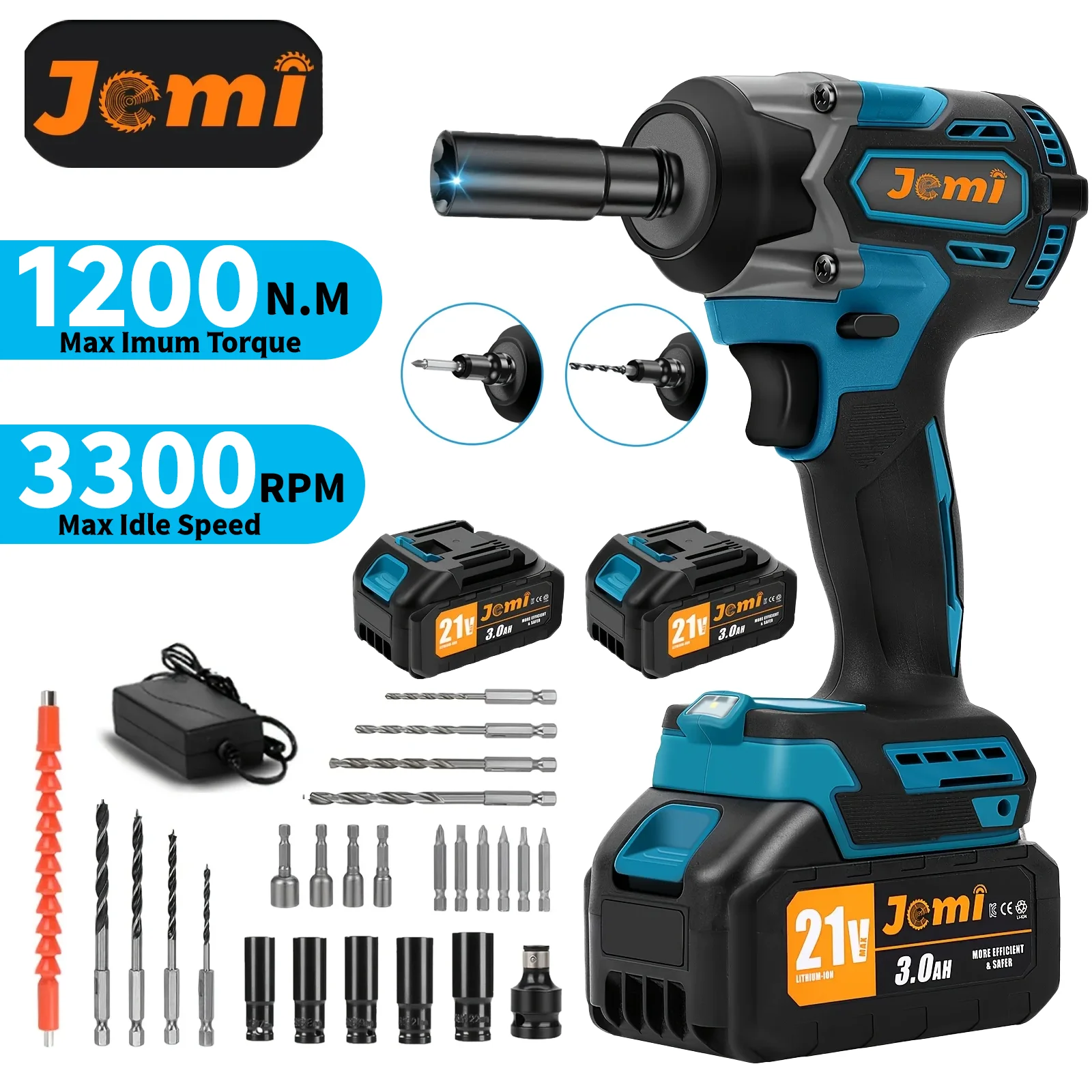 Jemi Tool: La Mejor Llave Inalámbrica Sin Escobillas para Tareas Profesionales y del Hogar