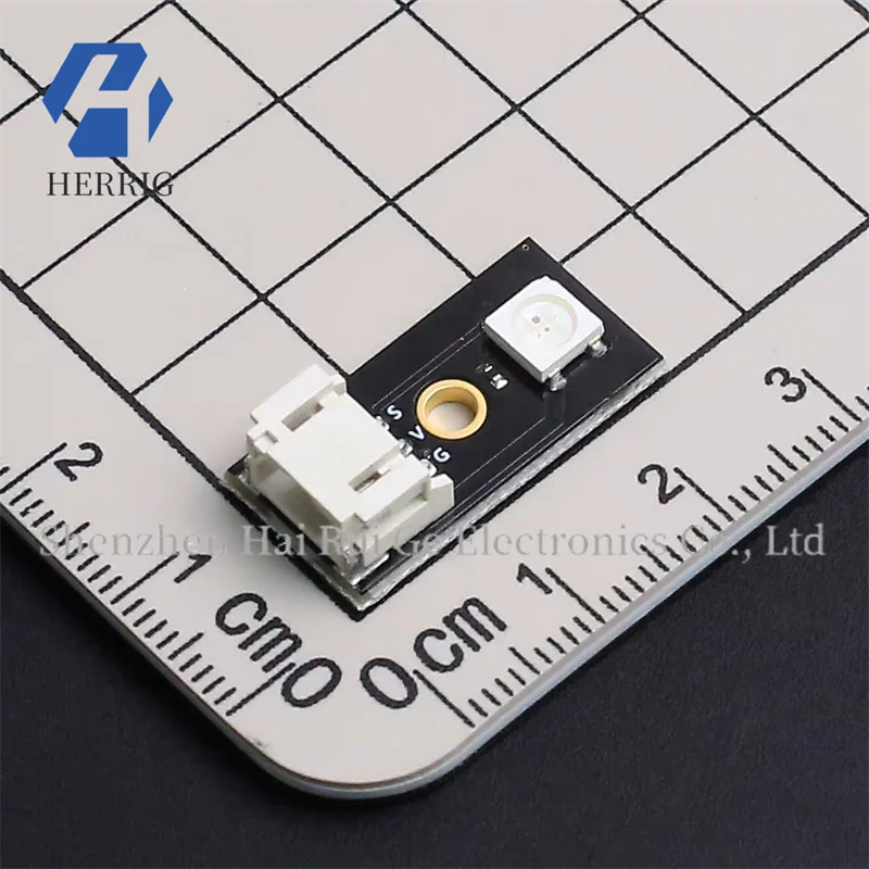 Mini Module Full-Color LED Module RGB Flowing Light Three-Color Sensor DIY Electronic Brick