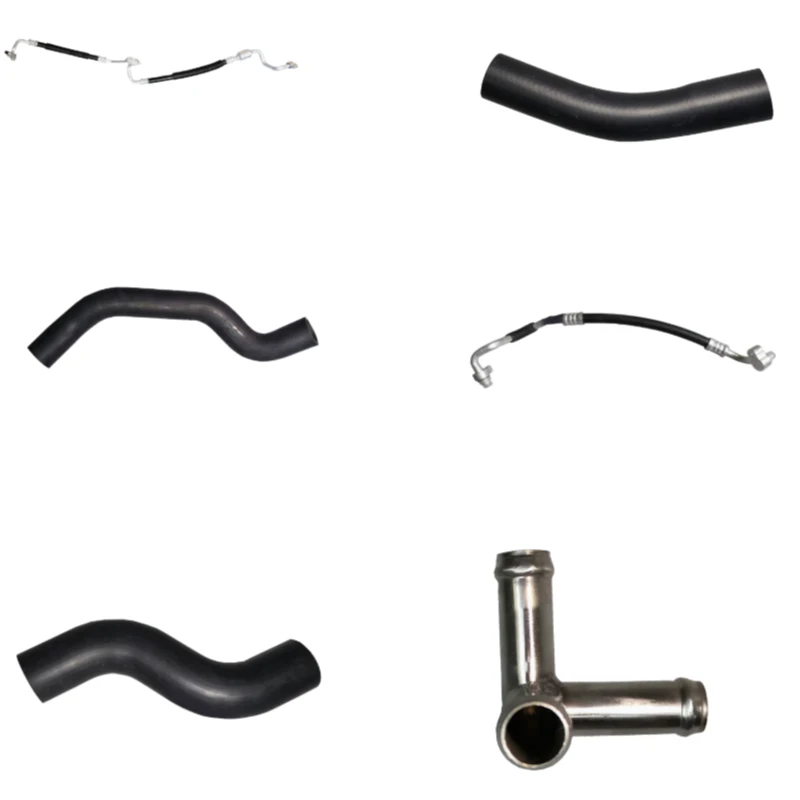 Air conditioning compressor hose, engine oil cooler outlet hose, radiator inlet hose, water pump inlet hose, air conditioning co