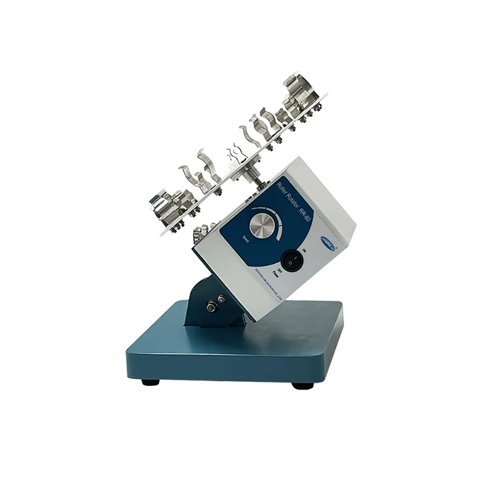 

100-240V Laboratory Disc Rotating Mixer, 40°-80° Turntable Multi-Tube Speed-Adjustable Vortex Mixer Shaker