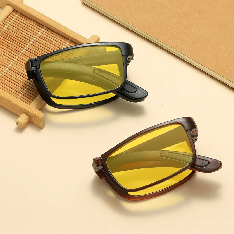 خفيفة للغاية قابلة للطي ومضادة للضوء الأزرق نظارات محايدة موضة الاتجاه UV400 نظارات حماية العين HD نظارات الرؤية الليلية للكمبيوتر