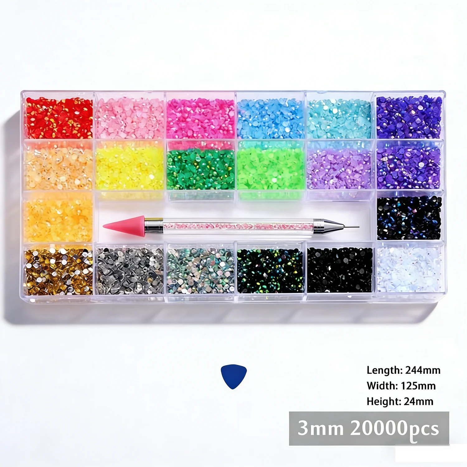 20er Set Gelee-/Harz-Diamanten, handgefertigt für DIY-Handyhüllen, Tassen, Haarspangen, Schuhe und andere Geschenke für Familie, Freunde und Klassenkameraden