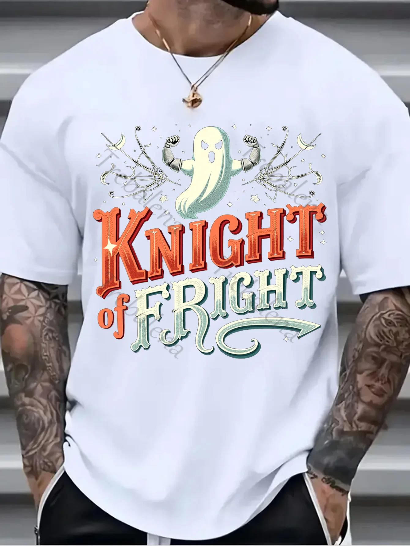 

1шт Настенный гобелен Рыцарь Страх: Жуткий призрак с полумесяцем Луны Декор на Хэллоуин Гобелен