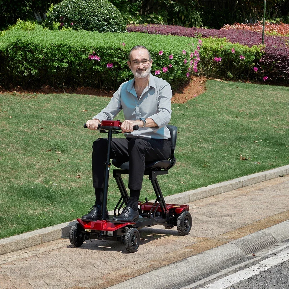 China Factory Supply Light Mobility Scooter Airlines Carry Adults Folded Electric Scooter Walker For Disabled