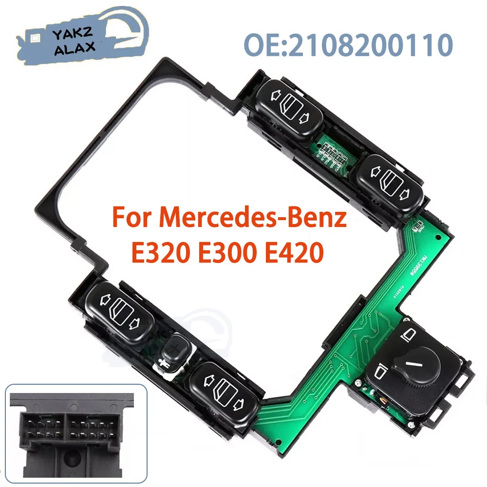 2108200110 Master Power Window Mirror Switch Control Button for 1996 1997 Mercedes-benz W210 W202 E300 E320 E420  CarAccessories