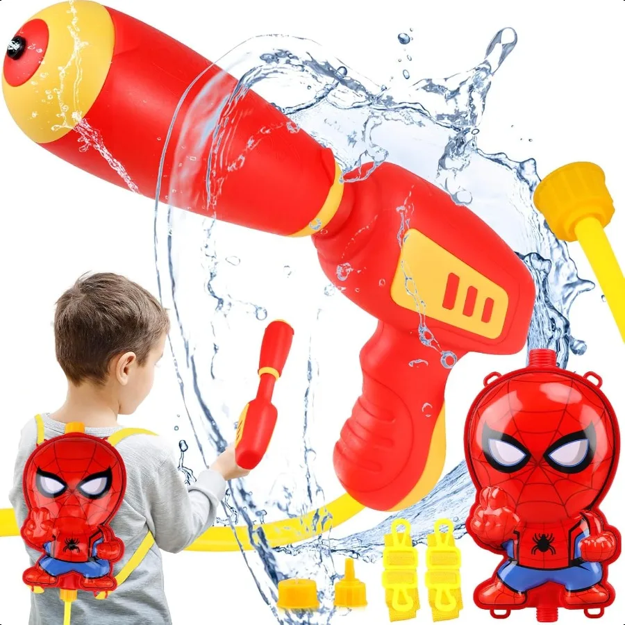

Water Gun with Backpack Tank Squirt Gun for Water Toys for Boys Ages 35 er Water Blaster Pistol Outdoor Pool Toy for 3 4 5 6 7