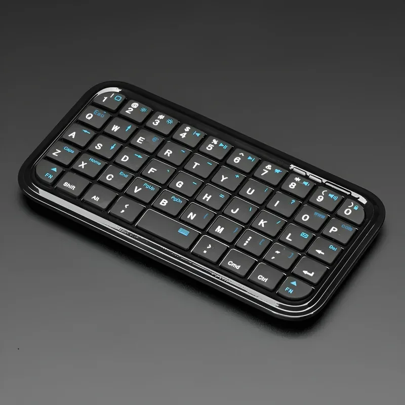 Mini Rechargeable Type-C Bluetooth 3.0 Keyboard Slim Wireless Pocket Keypad Portable 49 Keys Keyboard for Tablets Smartphones