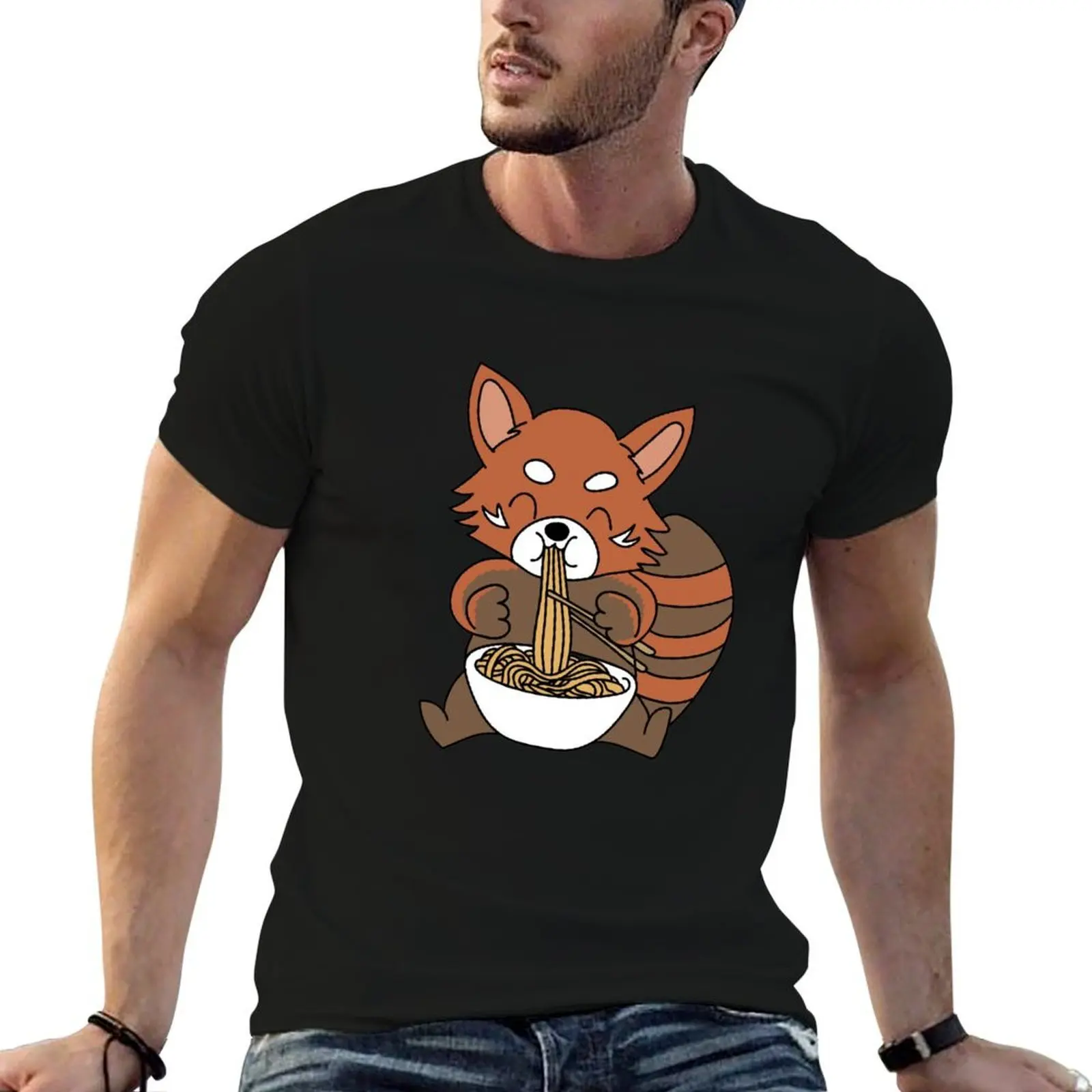 

Red Panda Slurping Ramen, Ramen Lover Gift, Red Panda Lover Shirt, Unique Gift, Birthday Gift T-Shirt man t shirt summer T-Shirt