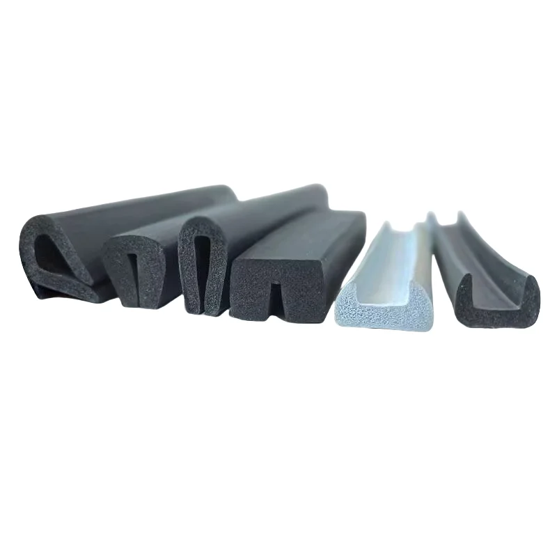 Foam EPDM U-Shape Sealing Strip,Edge Enclosure for Glass,Metal,Soundproof,Weatherproof Gasket,Collision Avoidance Banding, Black