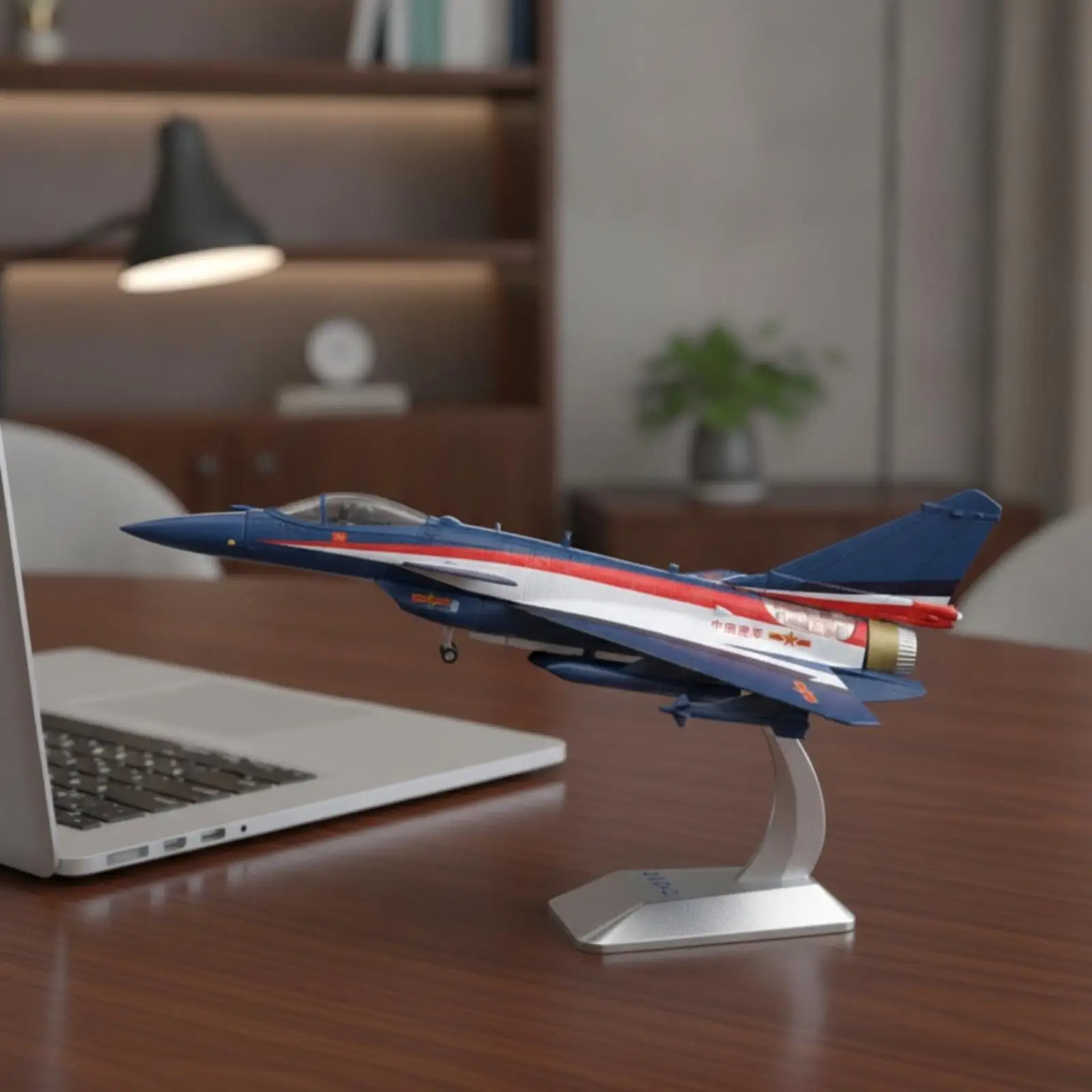 J-10C Model Plane Display J-10 Model with Stand Sturdy for Office Desk