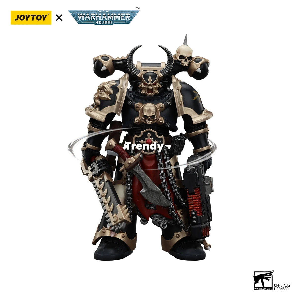 [spot Goods] JOYTOY Warhammer 40k 1/18 Action Figures Chaos Space Marines Black Legion 5PCS Collectibles Model