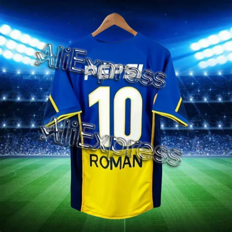 

2025 New T-shirt NO.1 3D Cool Print Retro 2002 Boca Juniors Home and Away Jerseys Juniors Home No. 10 Jersey