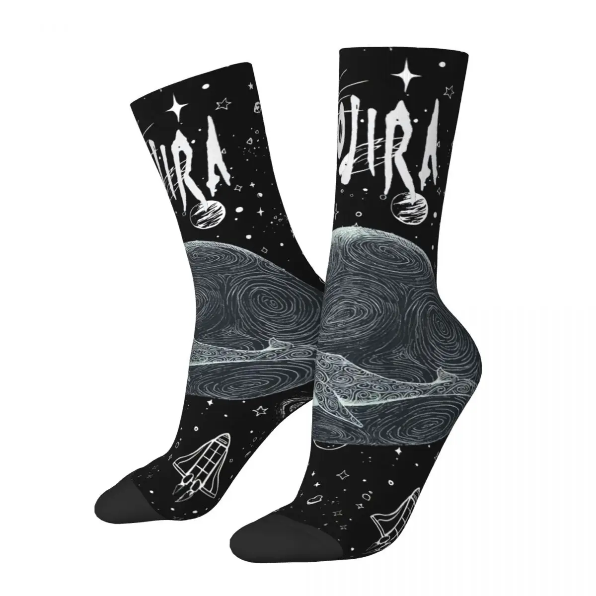 Retro Flying Whales Crazy Men's compression Socks Unisex Gojira Street Style Seamless Printed Funny Novelty Happy Crew Sock