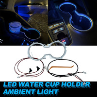 LED Cup Holder Light Atmosphere Lights Ice Blue Car Interior Lamp For Toyota Camry 8th xv70 2018 2019 2020 2021 2022 2023