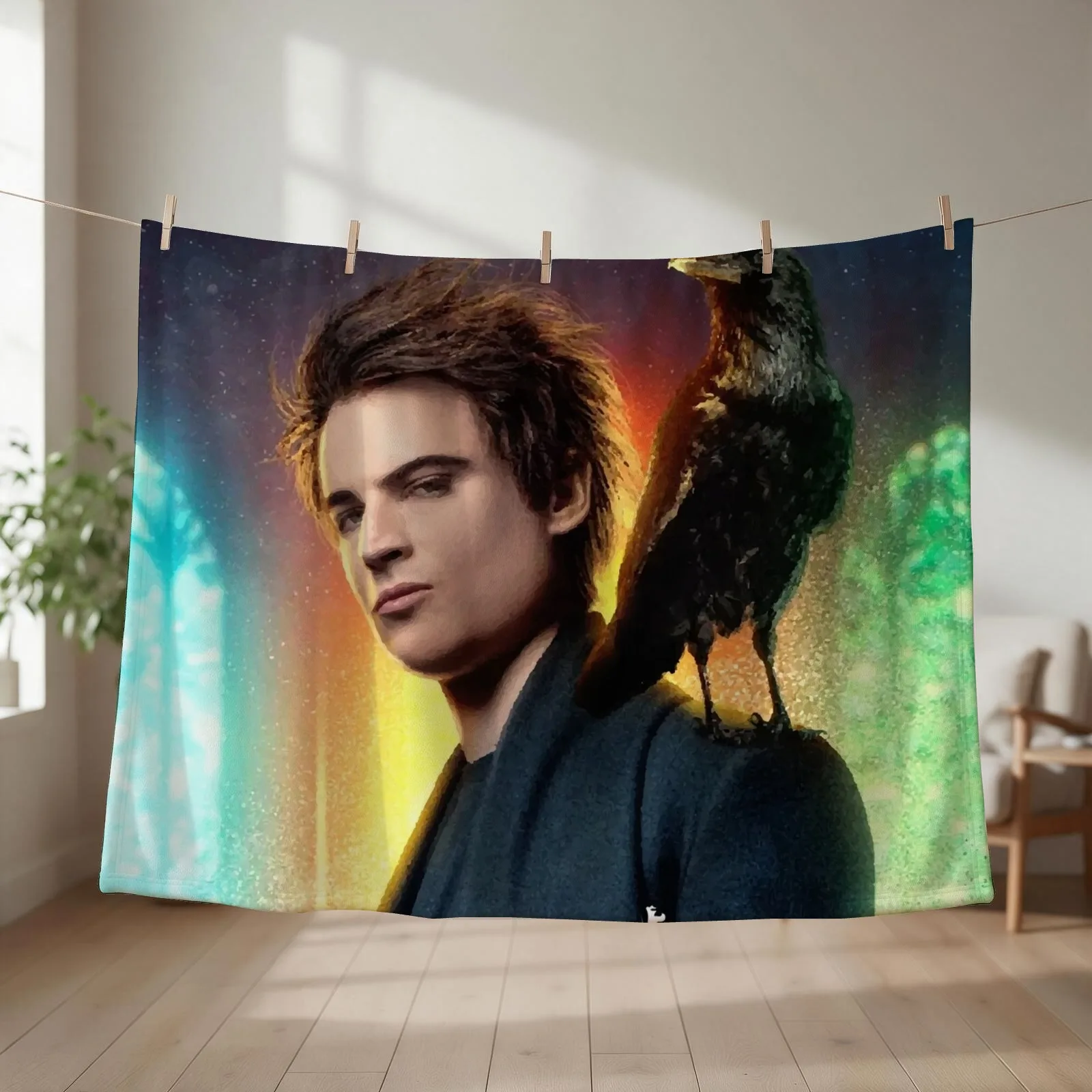 THE SANDMAN 2022 | Morpheus and Matthew | fantasy drama television series raven #thesandman Throw Blanket Flannels Blankets
