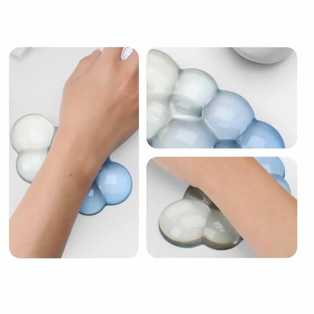 Wrist Support Cloud Wrist Rest Soft Non-Slip Mouse Wrist Pad Gradient Color Ergonomic Support Keyboard Wrist Rest Desktop Use