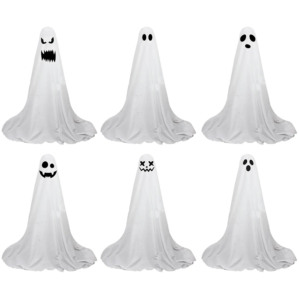 65-calowe światło duchów na Halloween Dekoracja na Halloween na zewnątrz Zasilanie bateryjne Wystrój domu Stojący duch na ganek Podwórko Trawnik ogrodowy