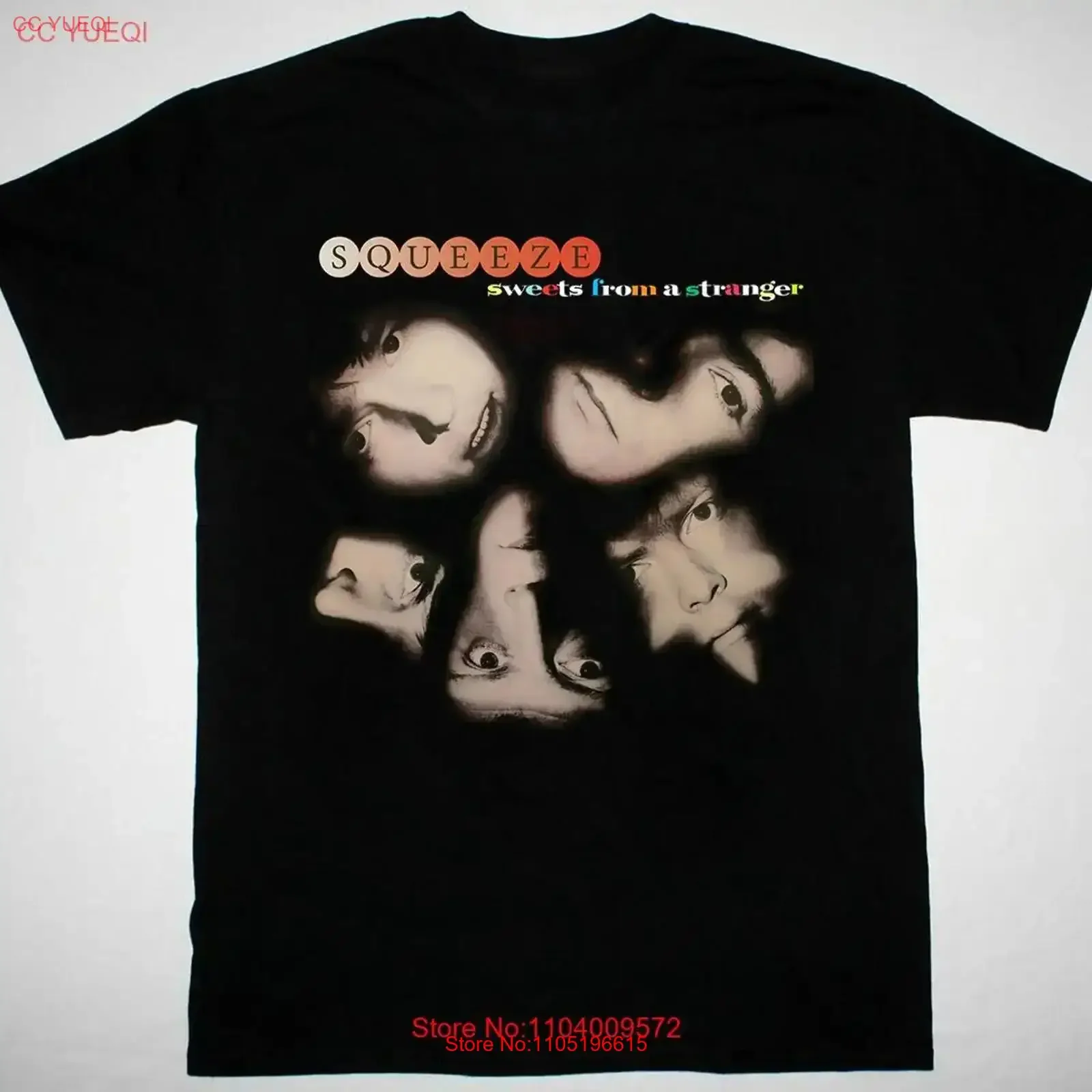 NEW Squeeze band album black T shirt All sizes S to 5Xl TA5611 vintage Washed Versatile graphic fashion Stretched streetwear