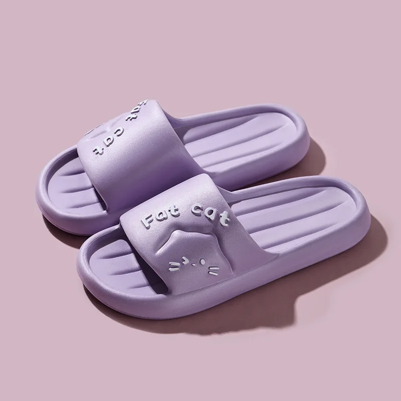 Women Home Shoes Thick Platform Slipper Summer Beach Flip Flops Women EVA Soft Sole Flat Shoes Mute Non-slip Slides Beach Sandal