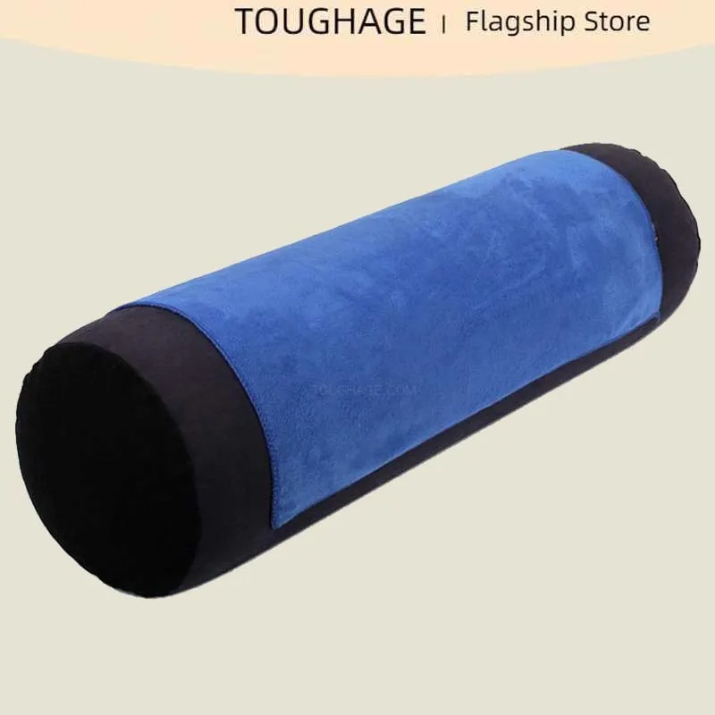 

Toughage Cylindrical Long Pillow Inflatable Cushion Wedge Bolster Roll Bed Air Blow Body Support Lumbar Leg Yoga Position Pad