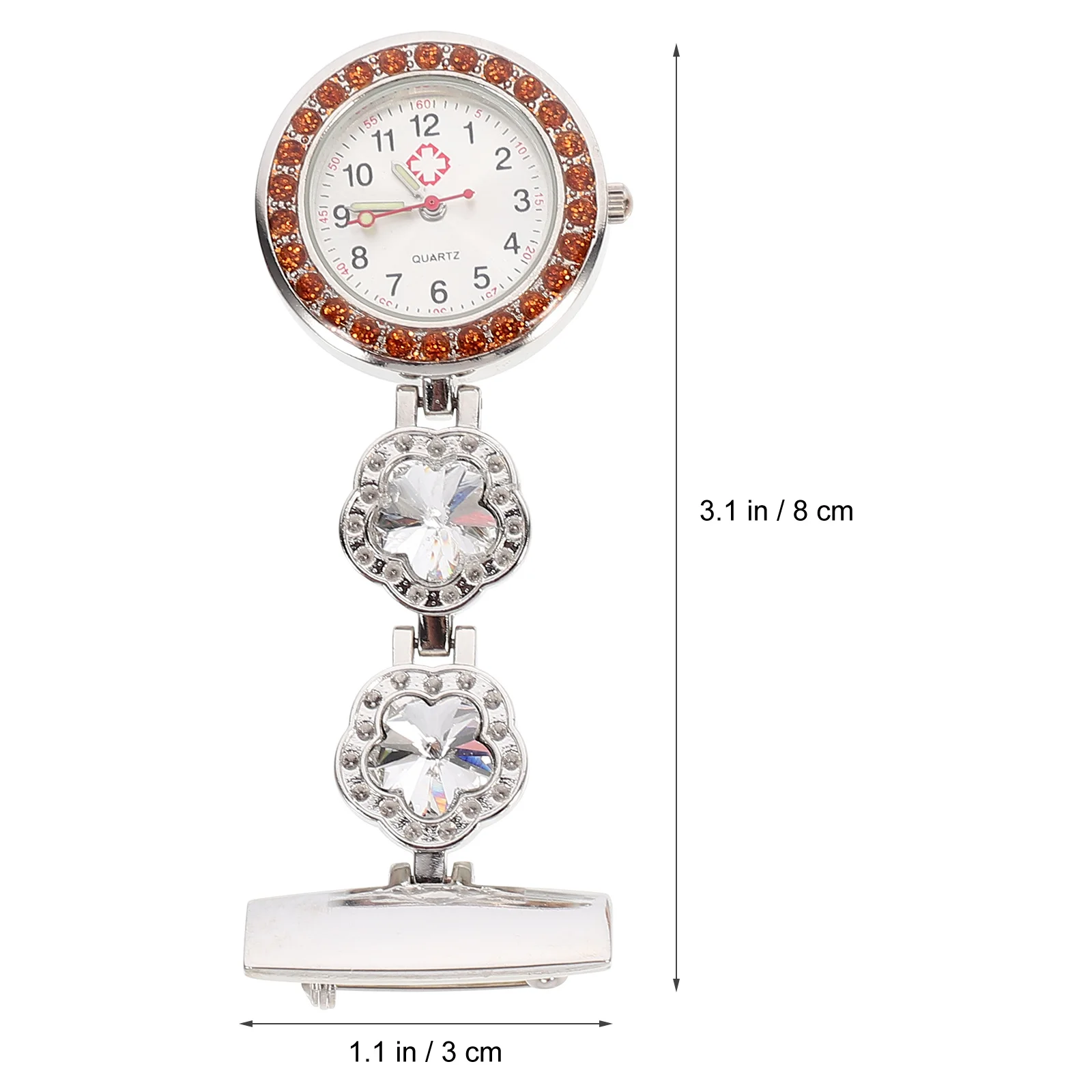

3Pcs Portable Pocket Watch for Elderly Nurses Zinc Alloy Fashion Watch Reliable Time Keeper Random Color