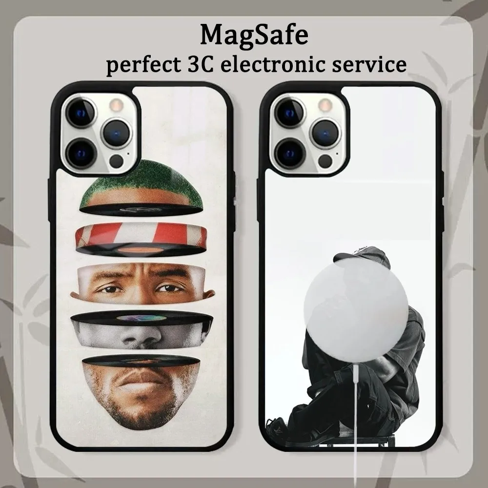 Rap F-Frank Oceans-S Phone Case For IPhone 16 15 14 13 12 11 Pro Max Plus Mini Magsafe Mirror Wireless Magnetic Cover