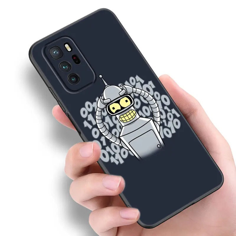 Cute F-Futuramas Black Silicone Phone Case For Xiaomi Redmi Note 9 10 11 12 13 Pro Plus 11S 4G 11T 5G 9S 10S 12S