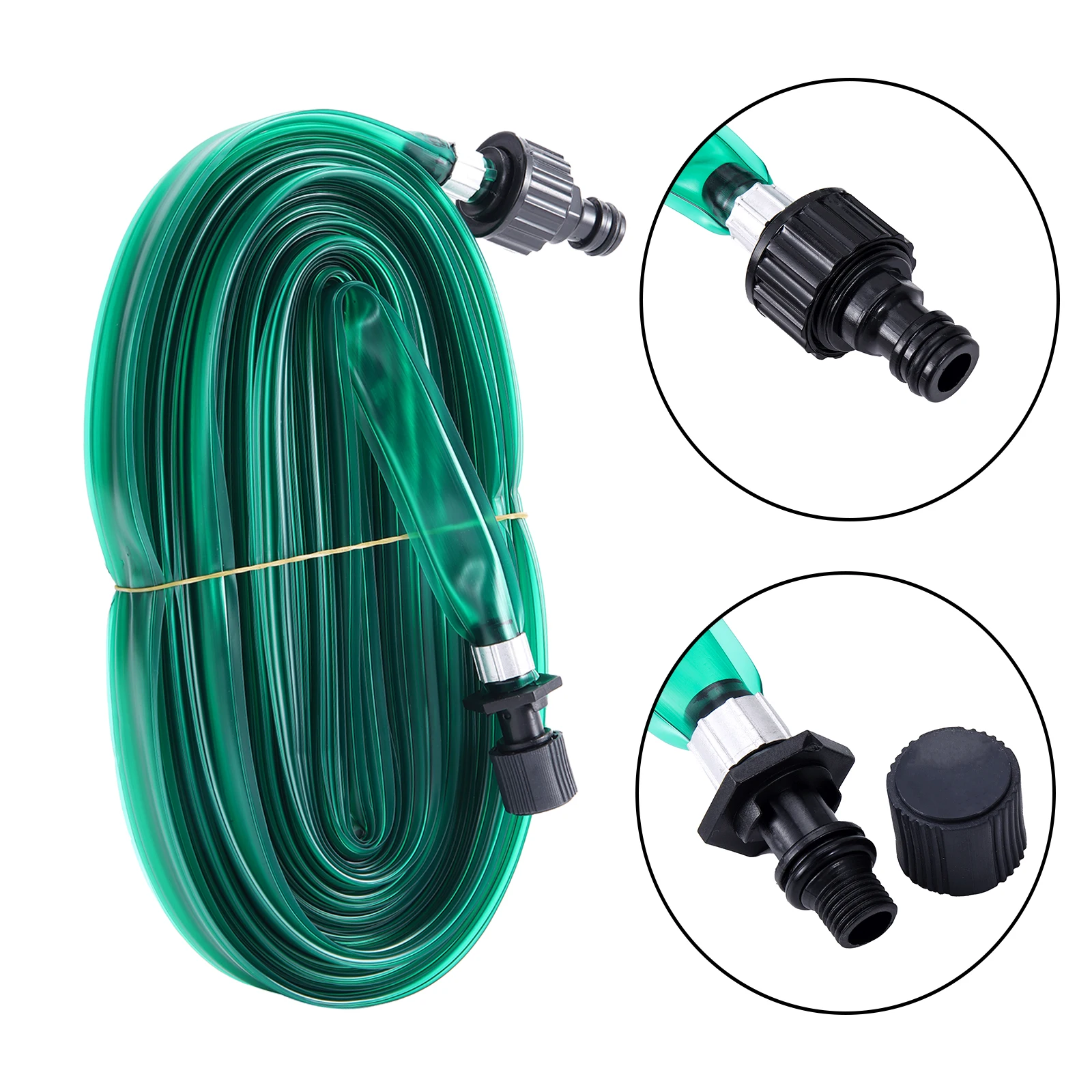 1Set Versatile Garden Hose With Sprinkler Heads And Soaking Hoses Set Universal Fit Water-Saving Sprinkler For Lawns Flower Beds