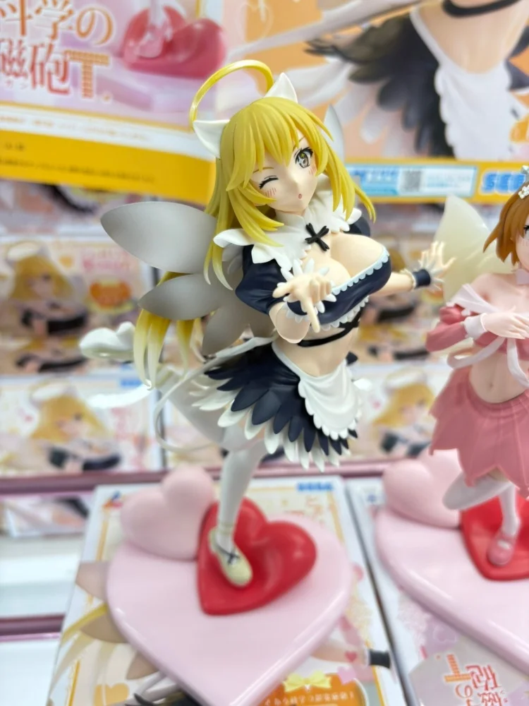 Autentyczna figurka anime To Aru Kagaku No Railgun Shokuhou Misaki Misaka Mikoto, model do dekoracji biurka